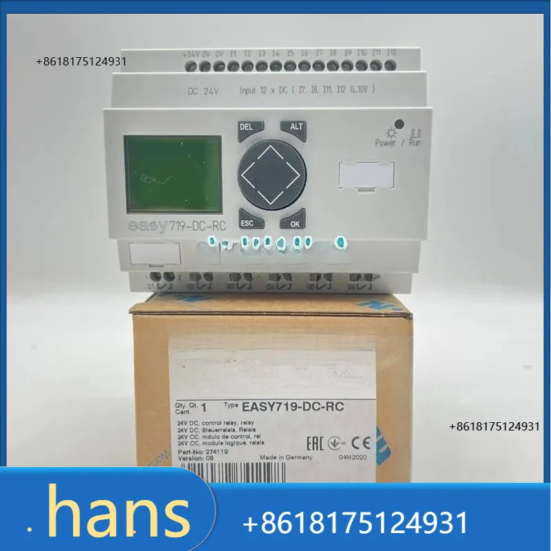 2026 Factory Direct Sales EATON Eaton Muller, programming control relay EASY719-DC-RC brand new, in
