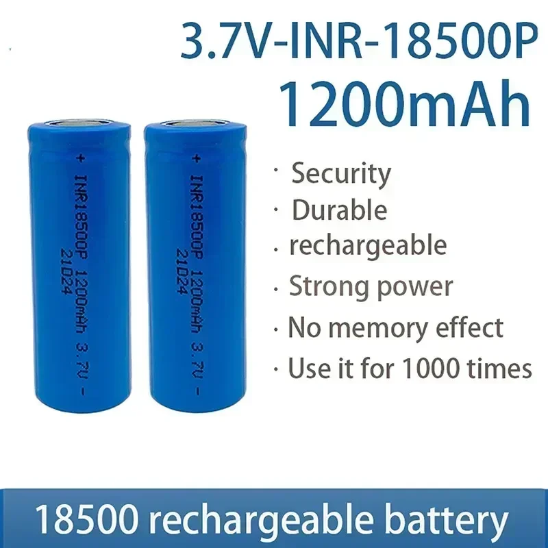 2024  Best-selling 18500 3.7v 1200mah Lithium-ion Battery,  for Screwdriver Batteries and Toys