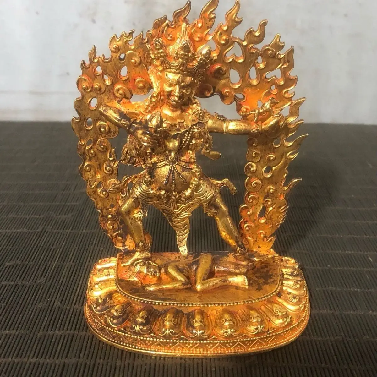 Vajravarahi Statue, Tibetan Buddhist Dakinis Deity Ornament Decoration Tea Pet Figurines Desk Decor Accessories