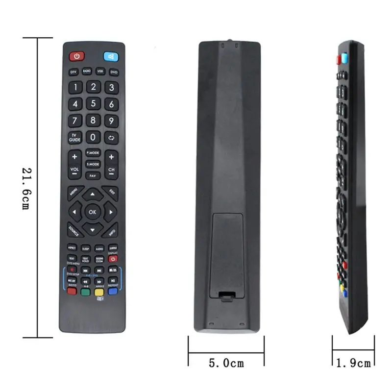 Control Remoto ABAI para Televisores LED BLAUPUNKT JMB SABA con Función 3D, JTC0250001/01 JT0232002 32/233I-GB-5B2-HKUP-UK DH1903125239