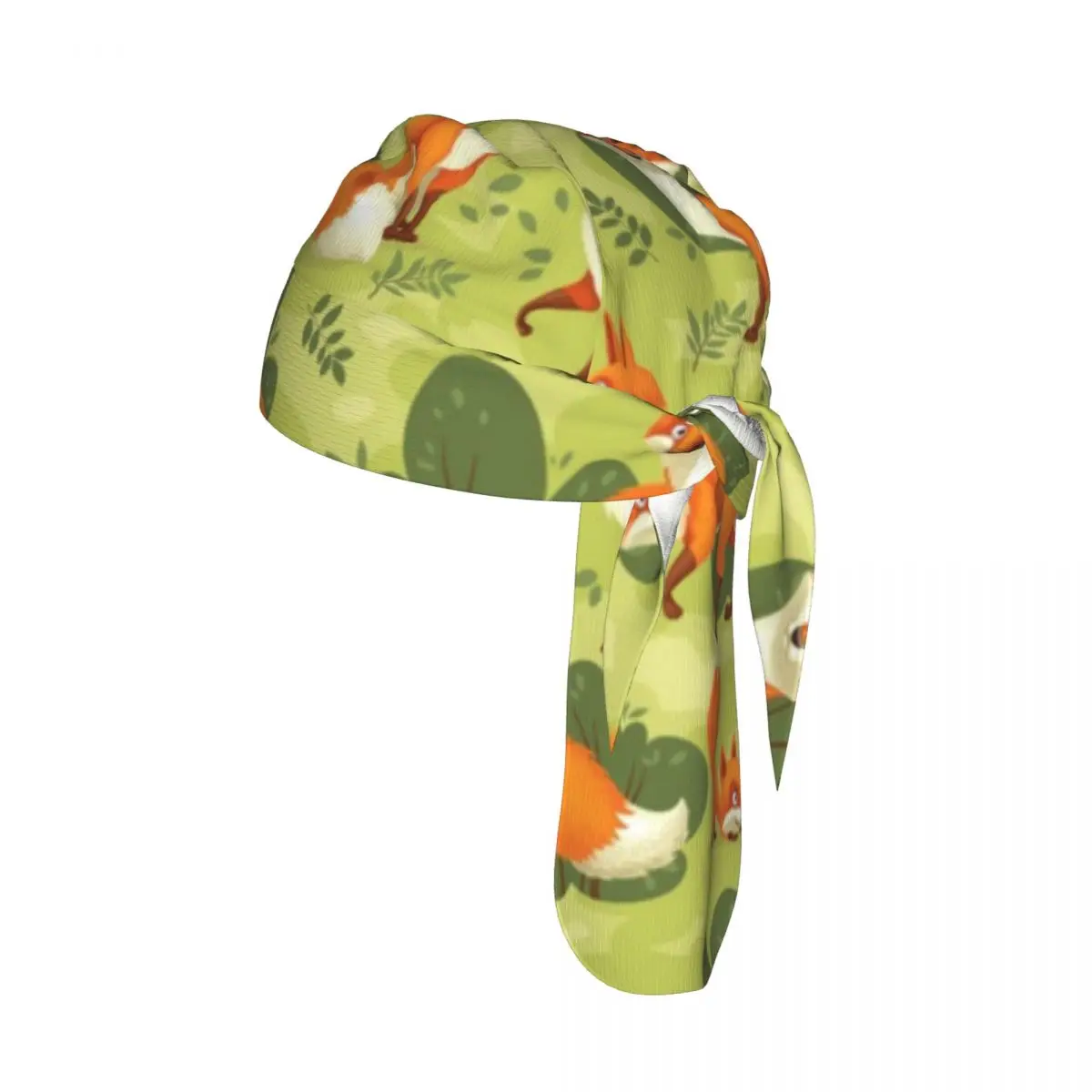 

Дышащая велосипедная шапка с милым мультяшным принтом лисы, быстросохнущий велосипедный шарф-кепка