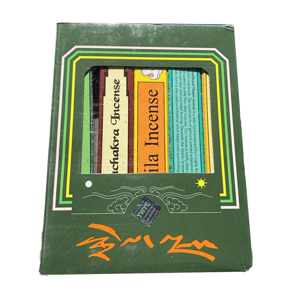 Nepal Classic Green Tara 5-Buddha incense set, Handmade herbal incense for Purifying air, Refreshing, Natural incense stick