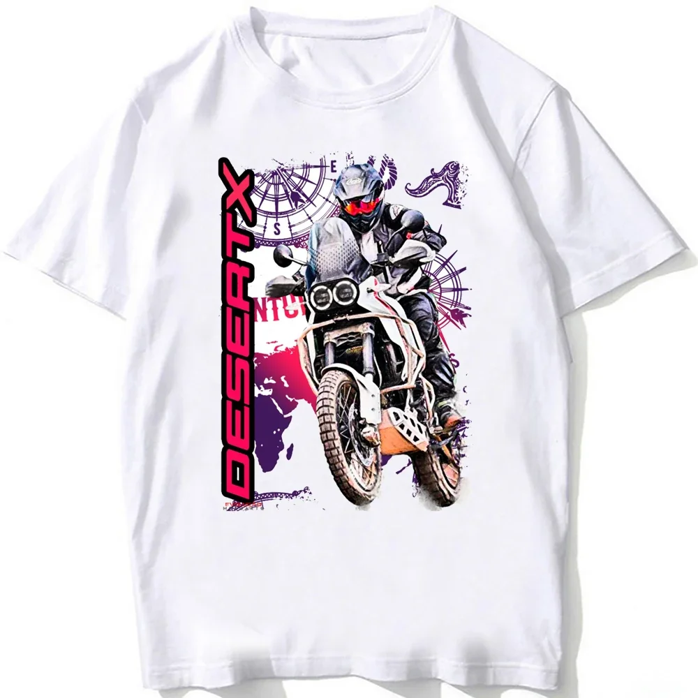 

Desert X Enduro GP Race Riding T-Shirt Men Short Sleeve Hip Hop Boy Sport White Tops GS Adventure Mountain Motorcycle Rider Tees