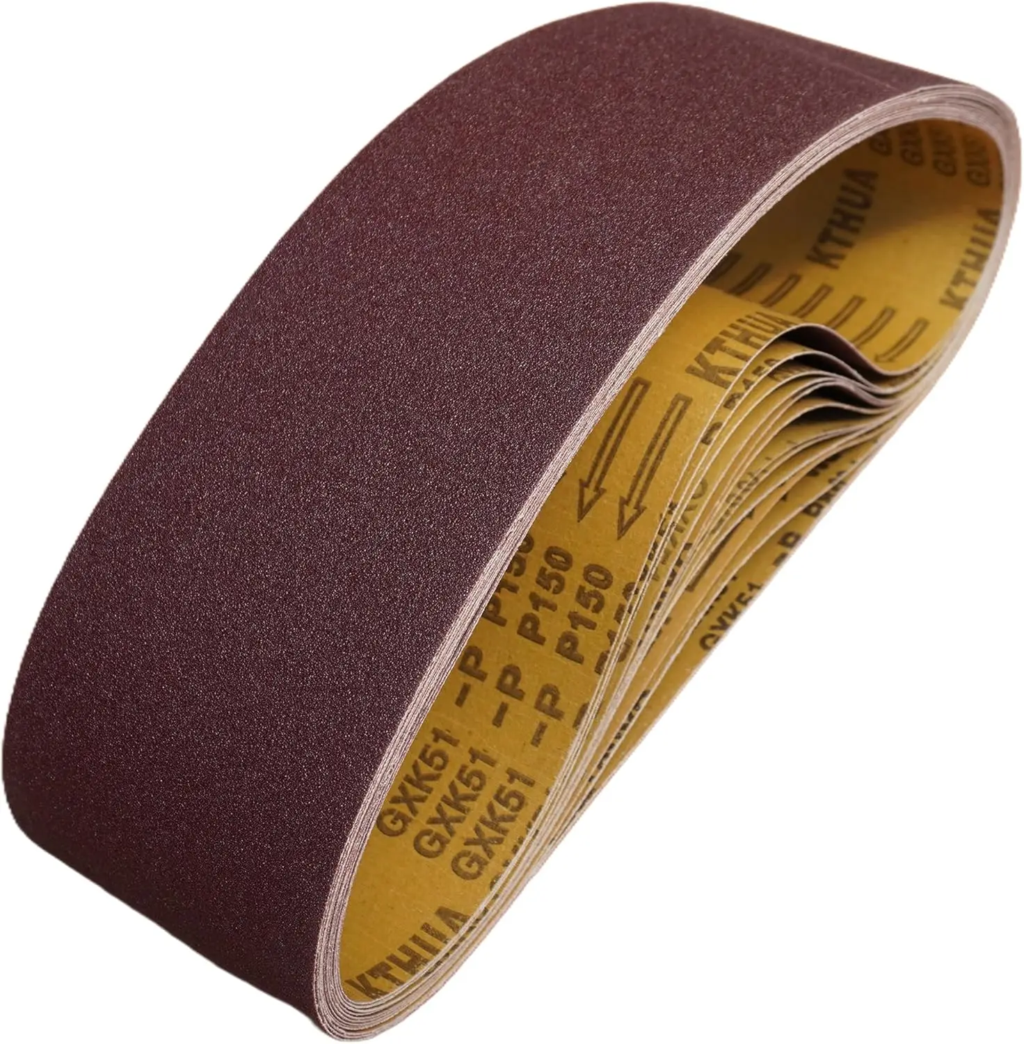 

6x48 Inch Sanding Belts 5 Pack 80-400 Grit Heavy Duty X-Weight Cloth for Metal Wood Steel Industrial Sanders