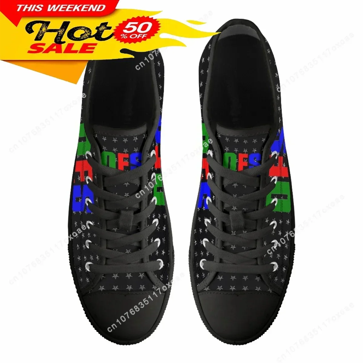 Women's Low Top Canvas Shoes New Hot Order Of The Eastern Star Sisterhood Printed OES Casual Flat Shoes Ladies Lace Up Sneakers