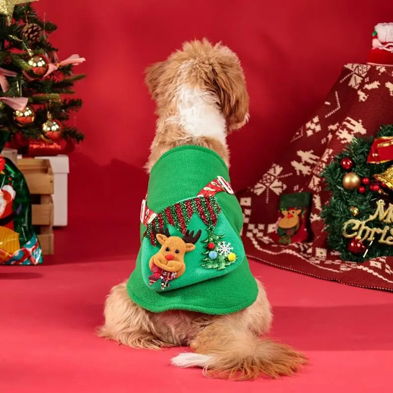 Disfraz de perro de Navidad, ropa de Navidad con bolsillo de Reno pequeño para gatos, jersey para mascotas, ropa, disfraces de Festival para gatos