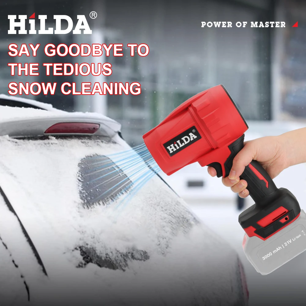 HILDA Ventilatore elettrico senza fili Ventilatore portatile per tempeste Ventilatore da neve portatile 30000 giri/min Purificatore d'aria per batteria Makita