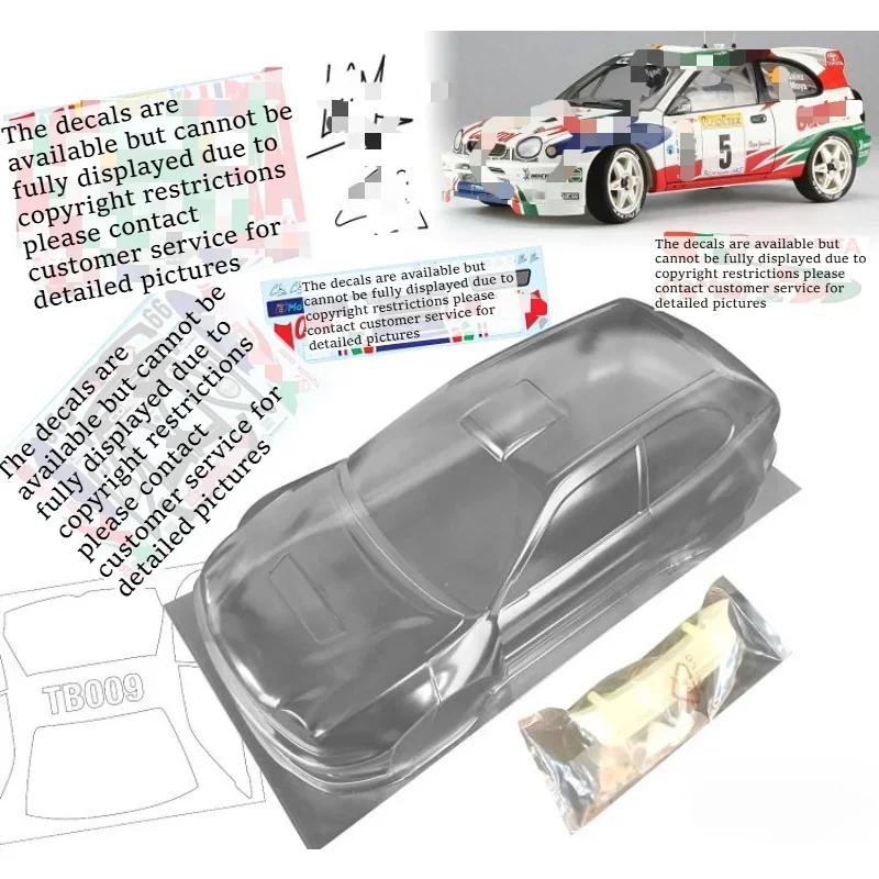 Transparent RC Drift Car Shell Rally Style Custom Size 1/10 Scale Unpainted Body for Team C Chassis Electric Touring Model Parts