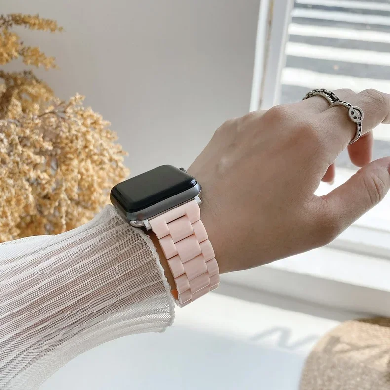 Süßes Candy-Gehäuse + Armband für Apple Watch Ultra 2 Band 49 mm 45 mm 41 44 mm 38 42 40 Correa-Band für iWatch-Serie 10 9 8 7 SE 6 5 4