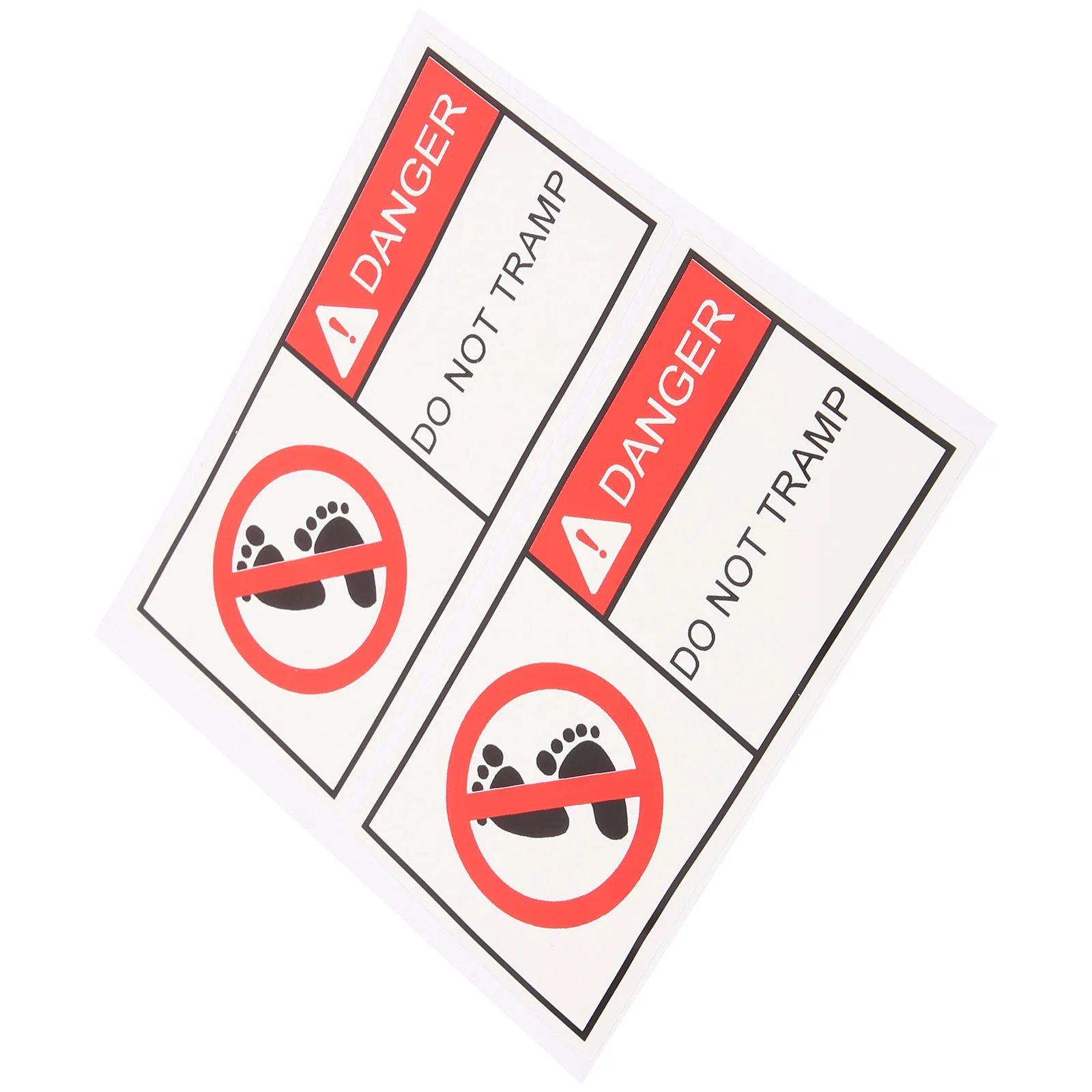 

2 Pcs Workshop Sign Warning Stickers Watch Your Step Equipment No Entrance Caution