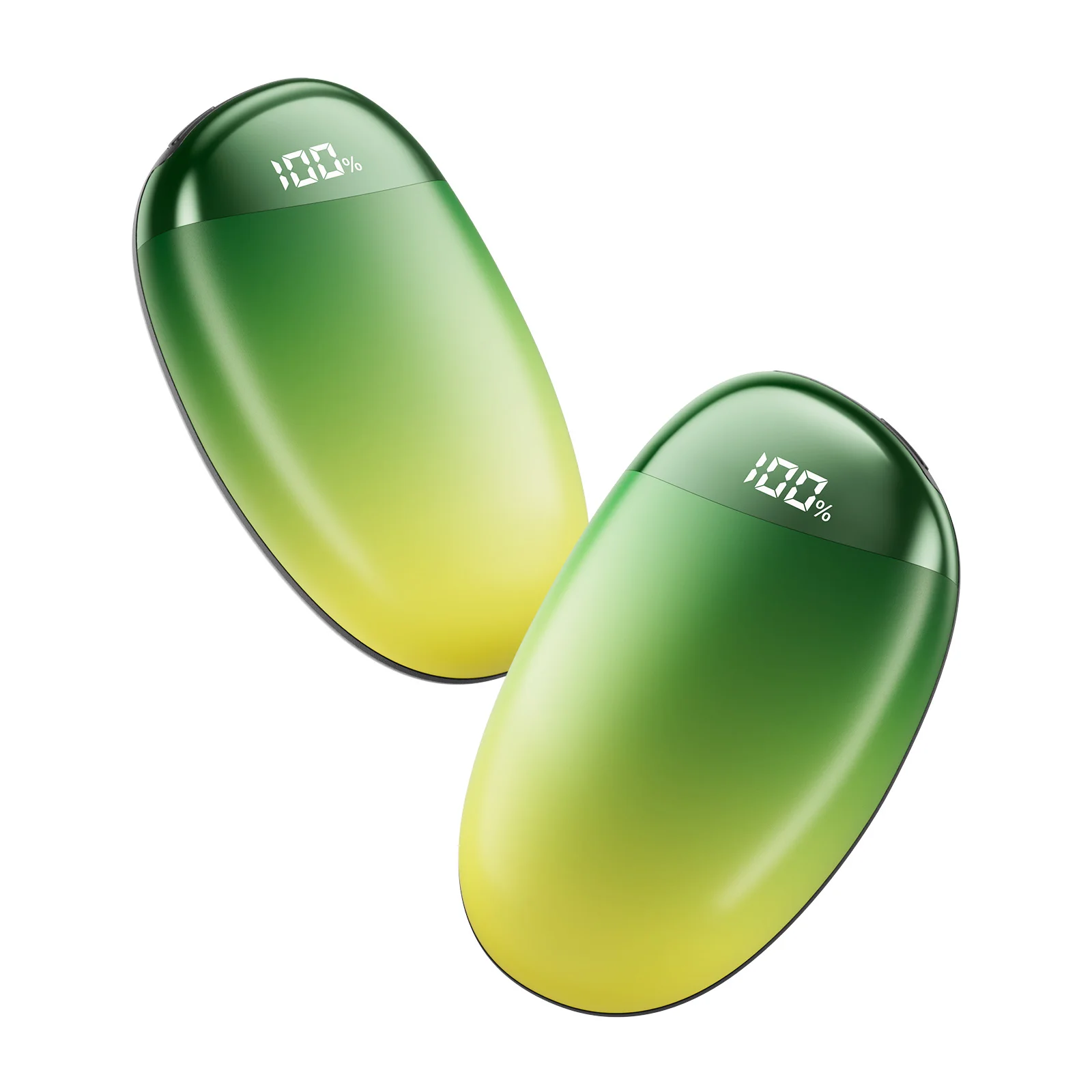 Portable Hand Warmers Rechargeable 2 Pack with Display Screen 2-in-1 Magnetic Electric Hand Warmers for Camping Christmas Gift