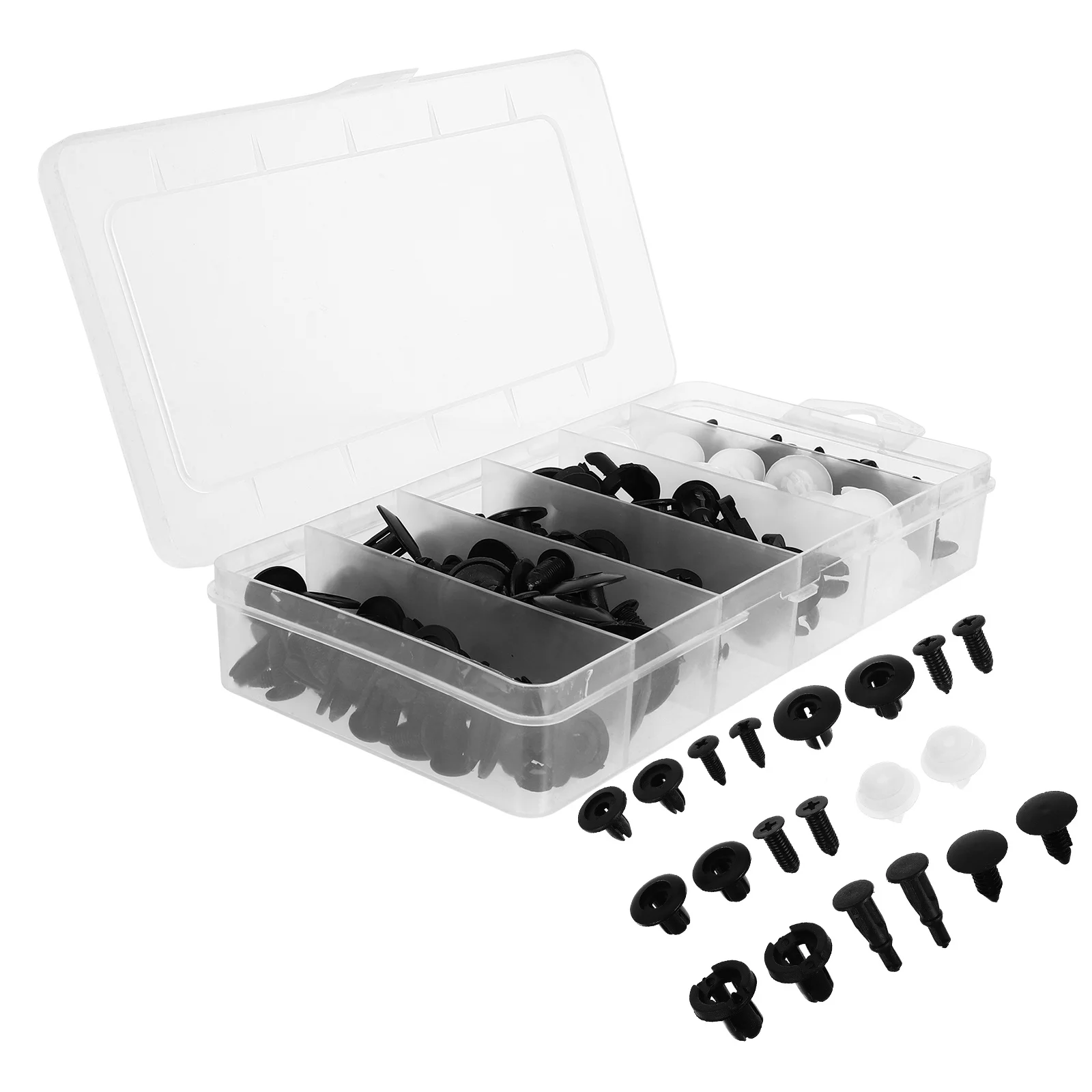 

100Pcs Bumper Clips Car Retainer Fastener Plastic Engine Cover Replacement Simple Structure Stable Performance