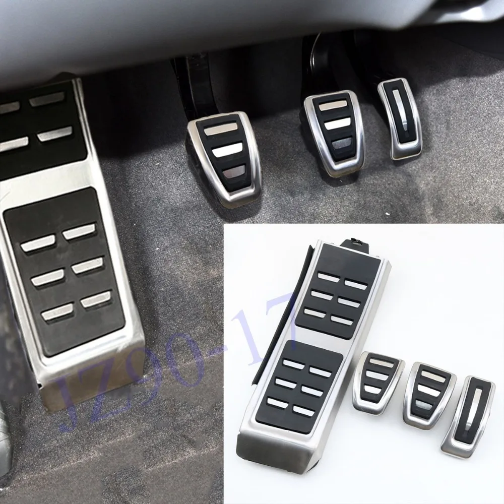 

4PCS Car Non-slip MT Pedal Accelerator gas brake foot rest pedal pads Fit For Audi Q5 A4 A5 A6 A7 S4 S5 S6 S7 C7 Accessories