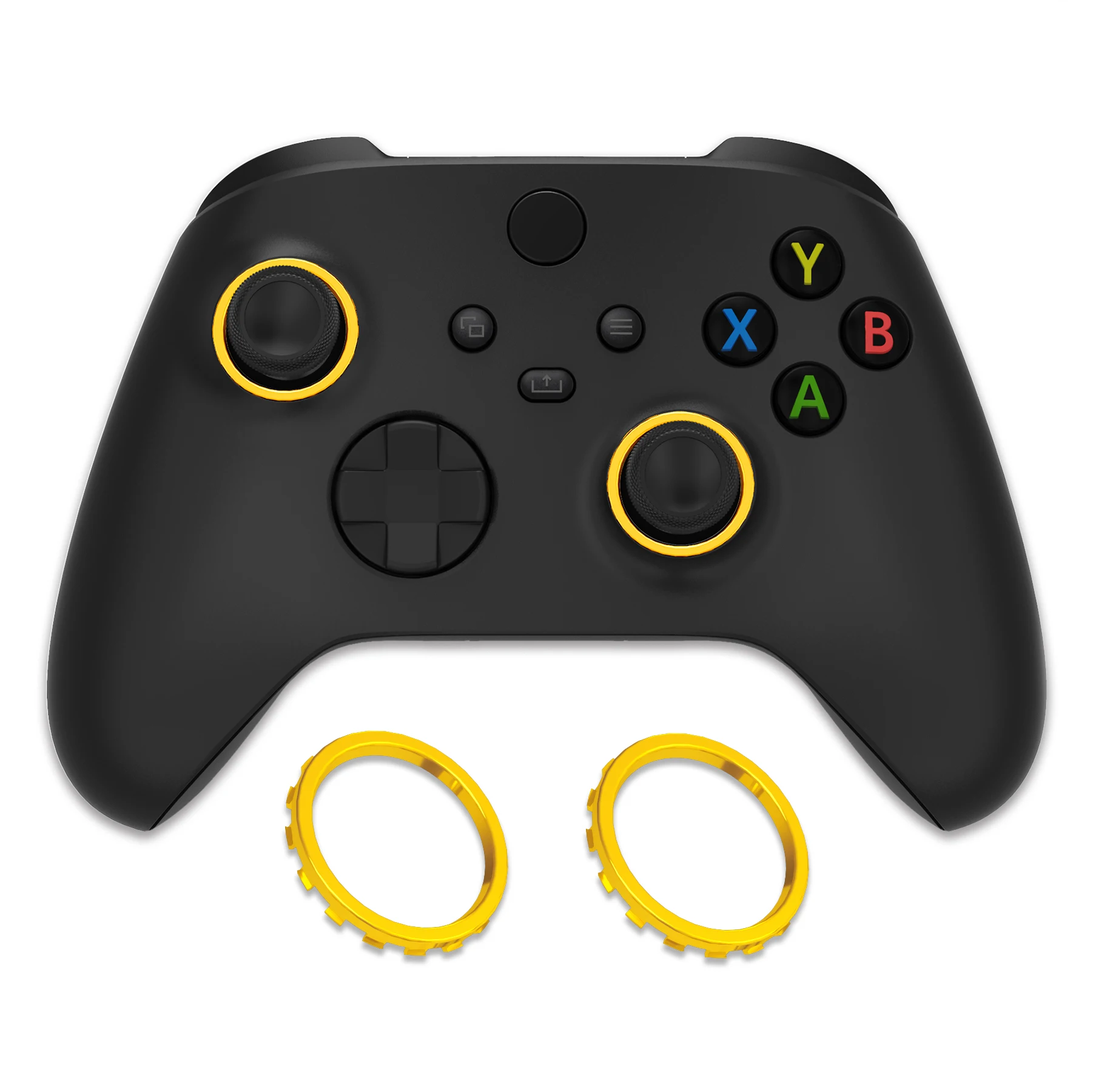 eXtremeRate Accentringen voor Xbox Elite Series 2 Core & Elite Series 2 & One Elite, voor Xbox Series X/S Controller - Chroom Goud