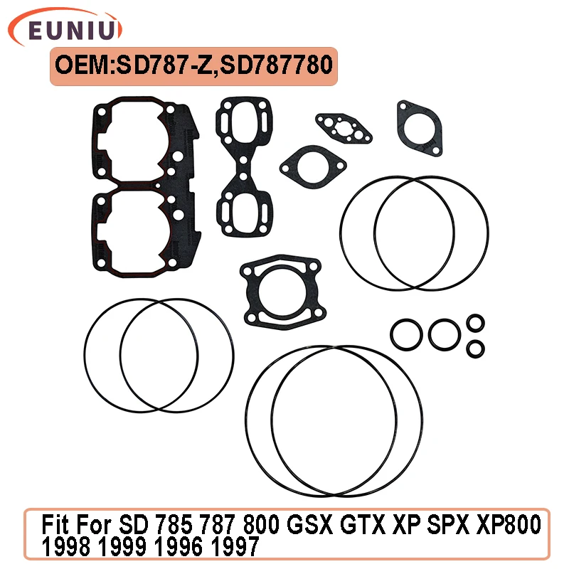 

Комплект прокладок SD787, подходит для SD 785, 787, 800, GSX, GTX, XP, SPX, XP800 1998, 1999, 1996, 1997 годов выпуска