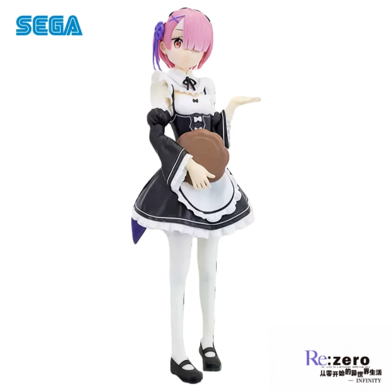 En Stock Sega Original Re Zero-arranque la vida en otro mundo Ram Rem figura de acción modelo muñeca nuevo modelo en caja garaje