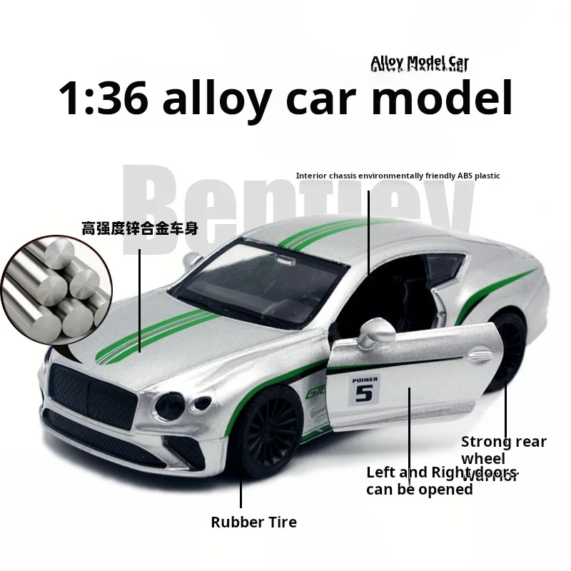 1:36 Modello di veicolo Super Classic Pull Back Toy Car Collezione educativa Porta aperta Modello di auto Regalo Auto regalo per Lamborghini