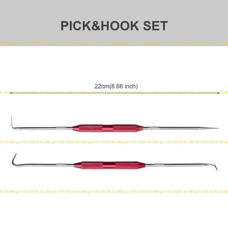 P9FB 2Pcs Automotive O-Rings Puller Hook and Pick Seal Disassembly Tool Set
