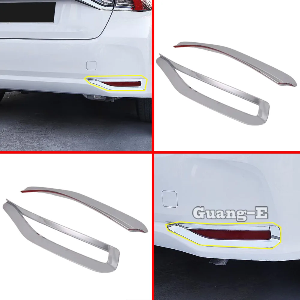 

Car Eyebrow Rear Back Fog Light Lamp Frame Stick ABS Chrome Cover Trim Hood Panel For Toyota Corolla Altis 2019 2020 2021 2022