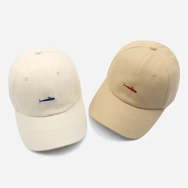 1PC Little Fish Embroidery Outdoor All-in-one Trend Face Small Men's and Women's Baseball Caps