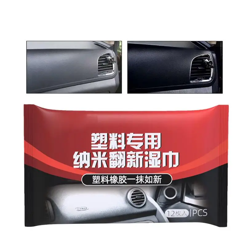 

Car Interior Cleaning Wet Wipes Car Dashboard Leather Seats restorer Wipes Multipurpose Auto Interior Oil Film Cleaning Wipes