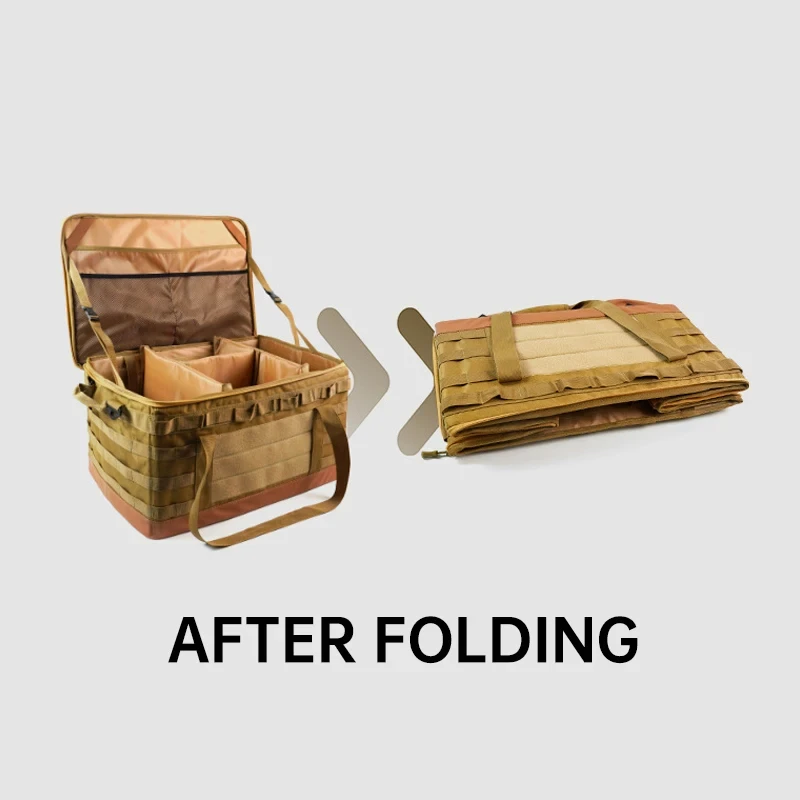 

Многофункциональная коробка для пикника, 45 л, складная дорожная сумка для хранения на открытом воздухе, сумка-тоут с несколькими карманами для кемпинга