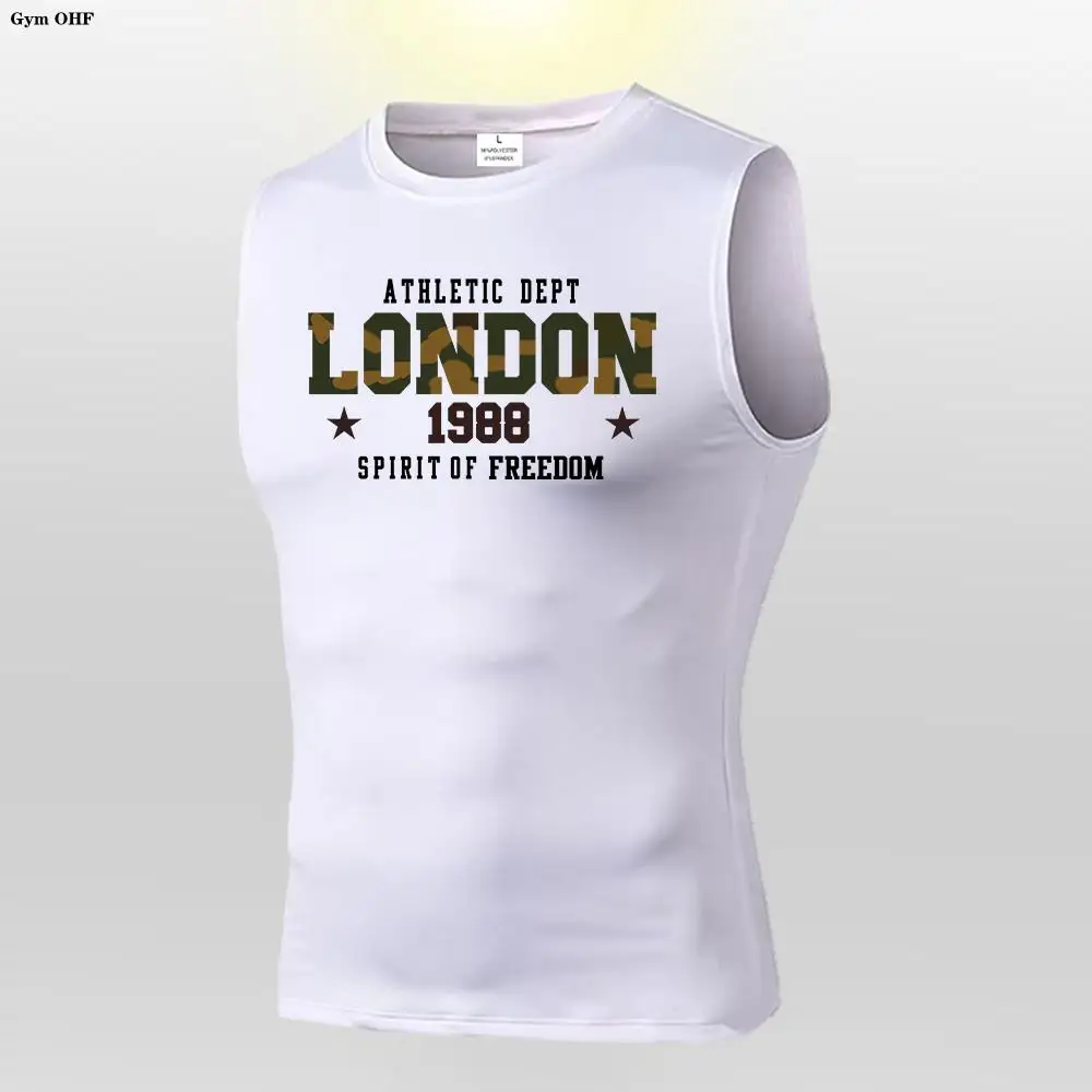 Summer Tank Top Mens Gym Fitness Training Clothing Quick Dry  Bodybuilding Sleeveless Shirts Men Fashion Basketball Vest