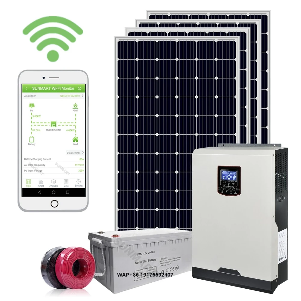 Sunmart Factory 3000W 3kW Complete Set off Grid Solar Panel System Kit