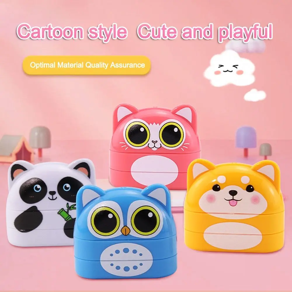 Waterproof Kid Clothing Stamper Not Customizable Cartoon Children Name Stamp Labeling Non-fading Kindergarten Name Seal Stamp