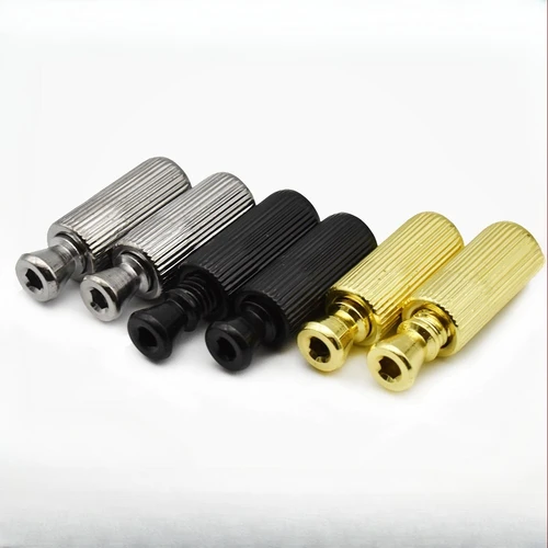Imagen 1 del producto Floyd Rose Tremolo Bridge Postes de borde de cuchillo de 10 mm con tornillos de ajuste de altura, piezas de repuesto del sistema de bloqueo doble