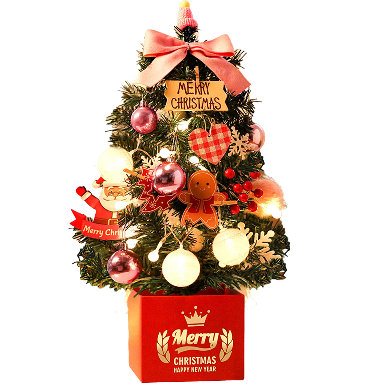 Mini Christmas Tree Desktop Decor Durable Christmas Tree Figurines for Winter Holiday Season Decor