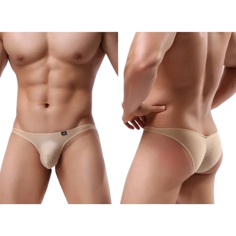 

Sissy Panties Sexy Mens Underwear Ruched Convex Pouch Underpants Smooth Male Bikini Hombre Lingerie Elastic Boys Swimming Briefs