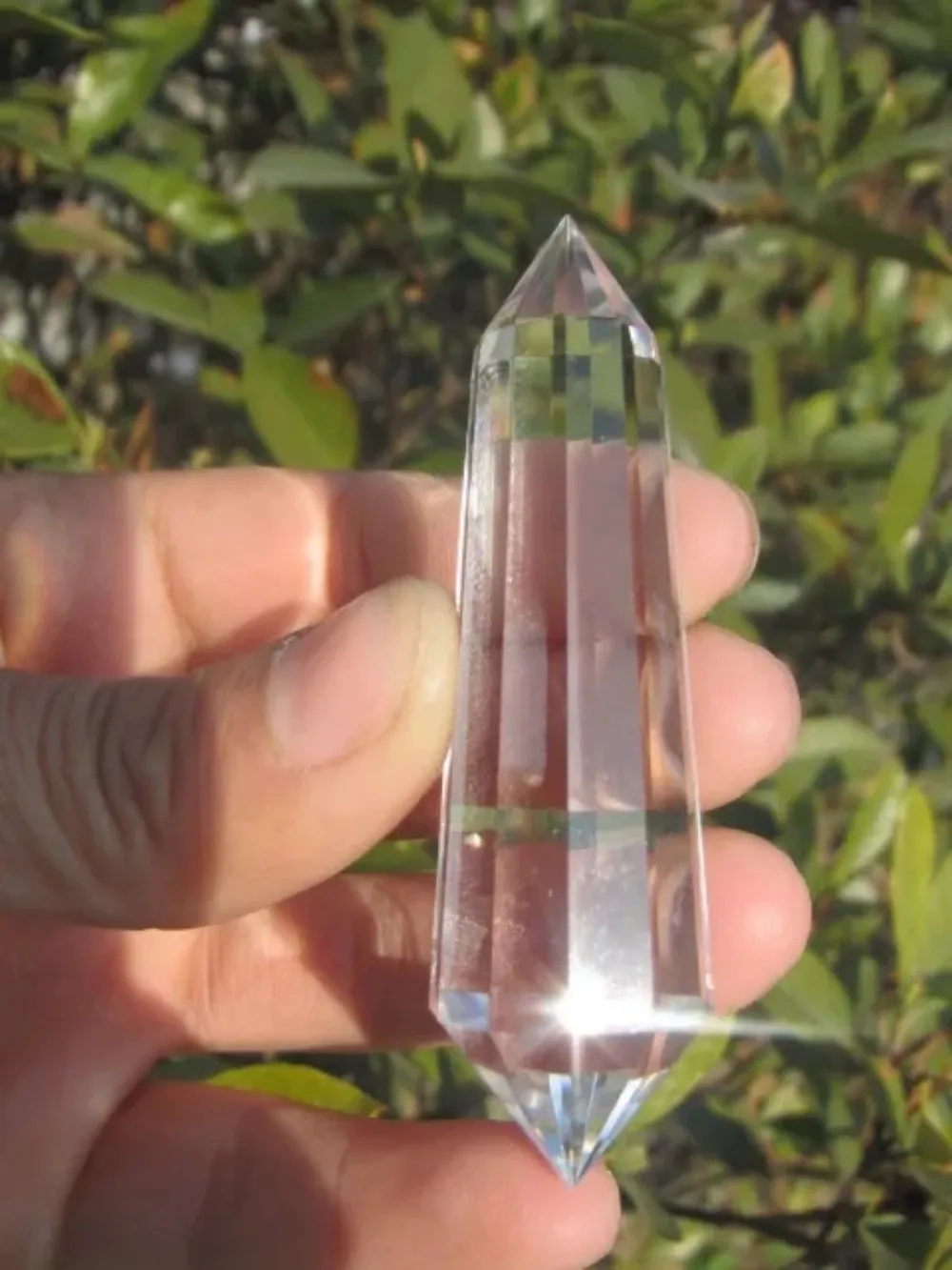 Clear Natural Quartz Crystal Wand Point Healing, 12 Sided, QUARTZ, CRYSTAL, Vogue Style