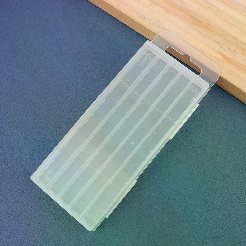 5/10 Hole Twist Drill Empty Box Plastic Transparent Packaging Case Toolbox Accessories Woodworking Drill Bit Tool Storage Boxes