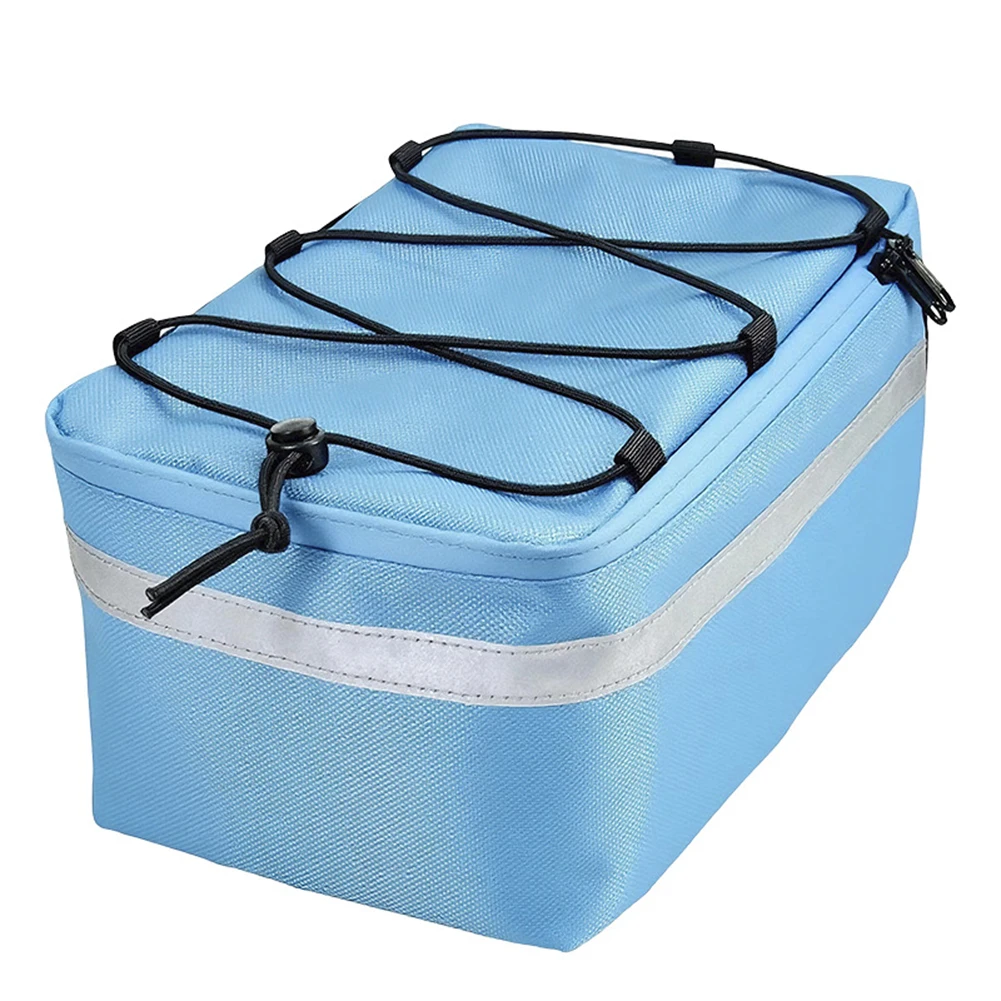 For Ebikes and Waterproof Trunk Bag with Side Storage Pockets Top Mesh Compartment and Reflective Elements for Safety