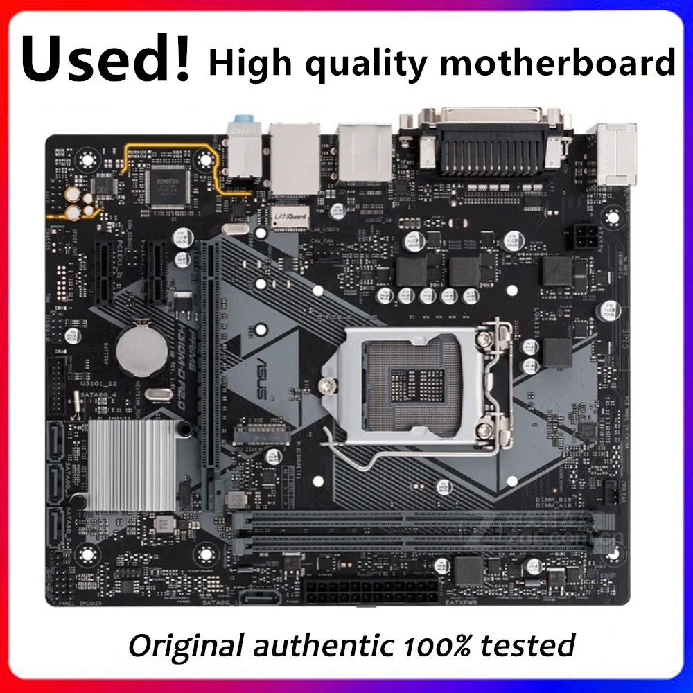 

For Asus PRIME H310M-D R2.0 Original Used Desktop Intel H310 H310M DDR4 Motherboard LGA 1151 i7/i5/i3 USB3.0 SATA3