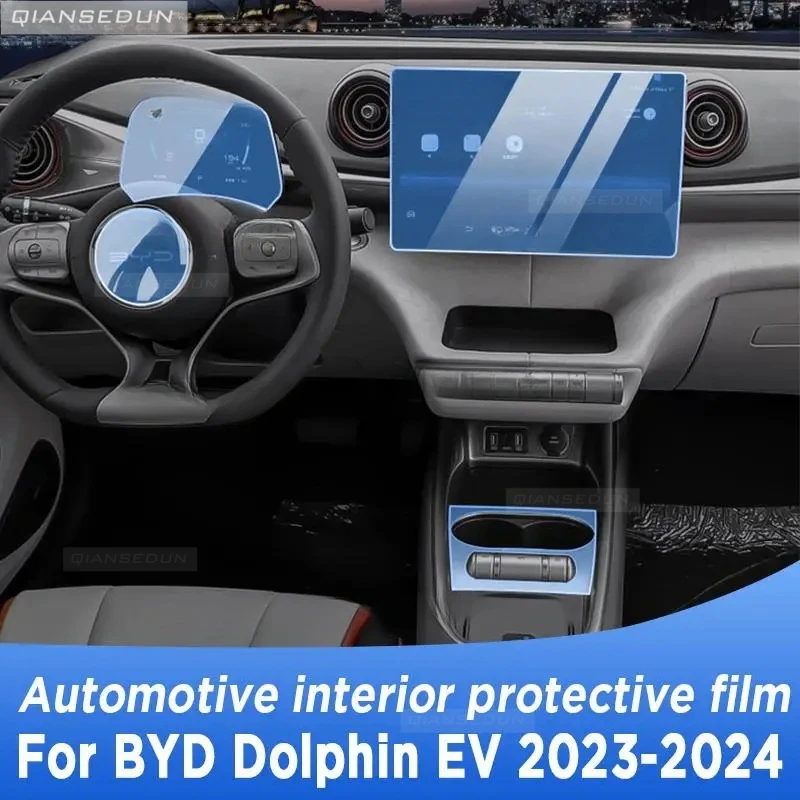 

Automotive Interior Protective Film Cover Anti-Scratch For BYD Dolphin EV Electric 2023 2024 Gearbox Panel Navigation Screen