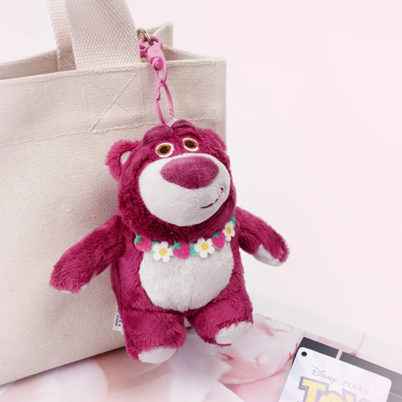 Encanto oficial del bolso del pote de miel de Disney Potdemiel - Llavero de peluche del oso Lotso con material suave, regalo lindo del estilo lindo de Ins para las niñas