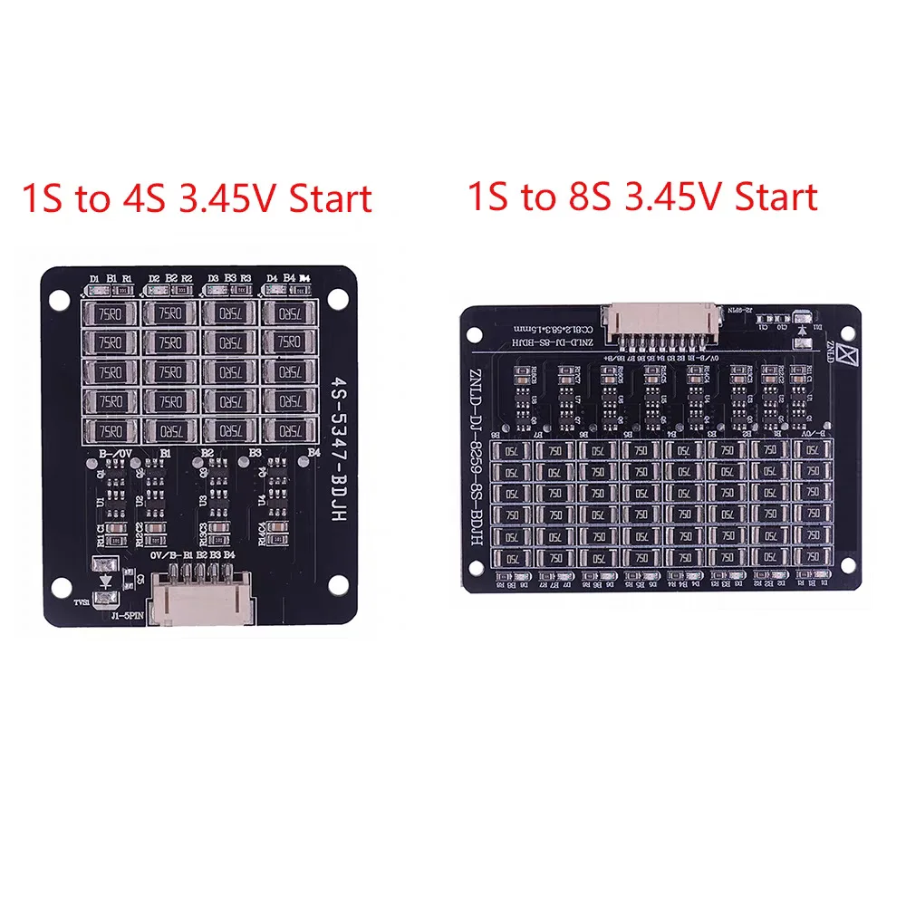 4S 8S LiFePO4 BMS, 3.2V 4/8 Series Lithium Battery Protection Board with Passive Balance