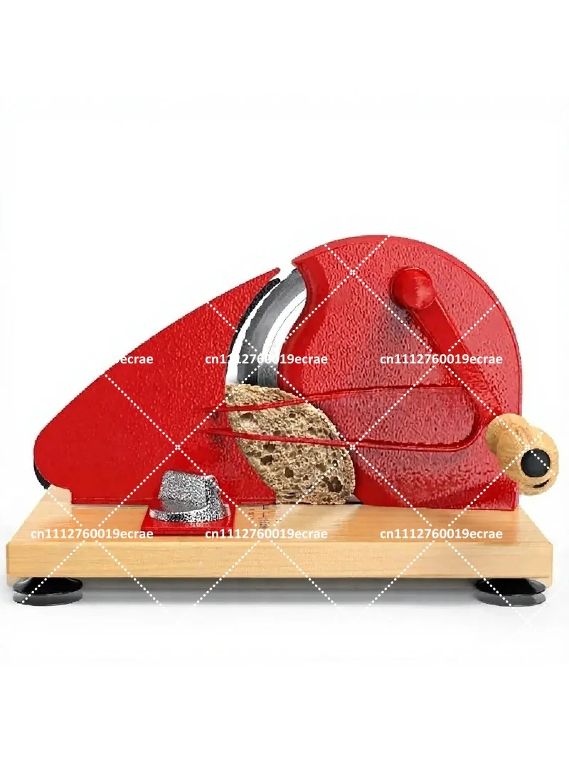 Vintage Solid Wood Base Manual Bread Maker for Home Breakfast Bread Cutting Tool