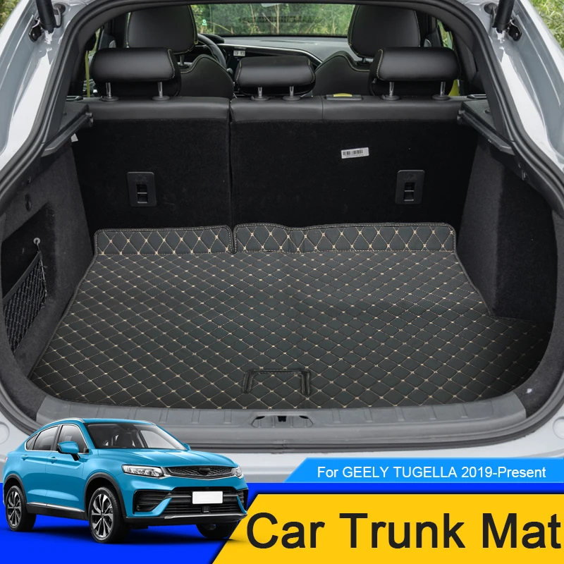 

1pc Protect Car Trunk Mats For Geely Tugella 2019-2025 Waterproof Anti-Dirty Custom Auto High Quality Leather Car Accessories