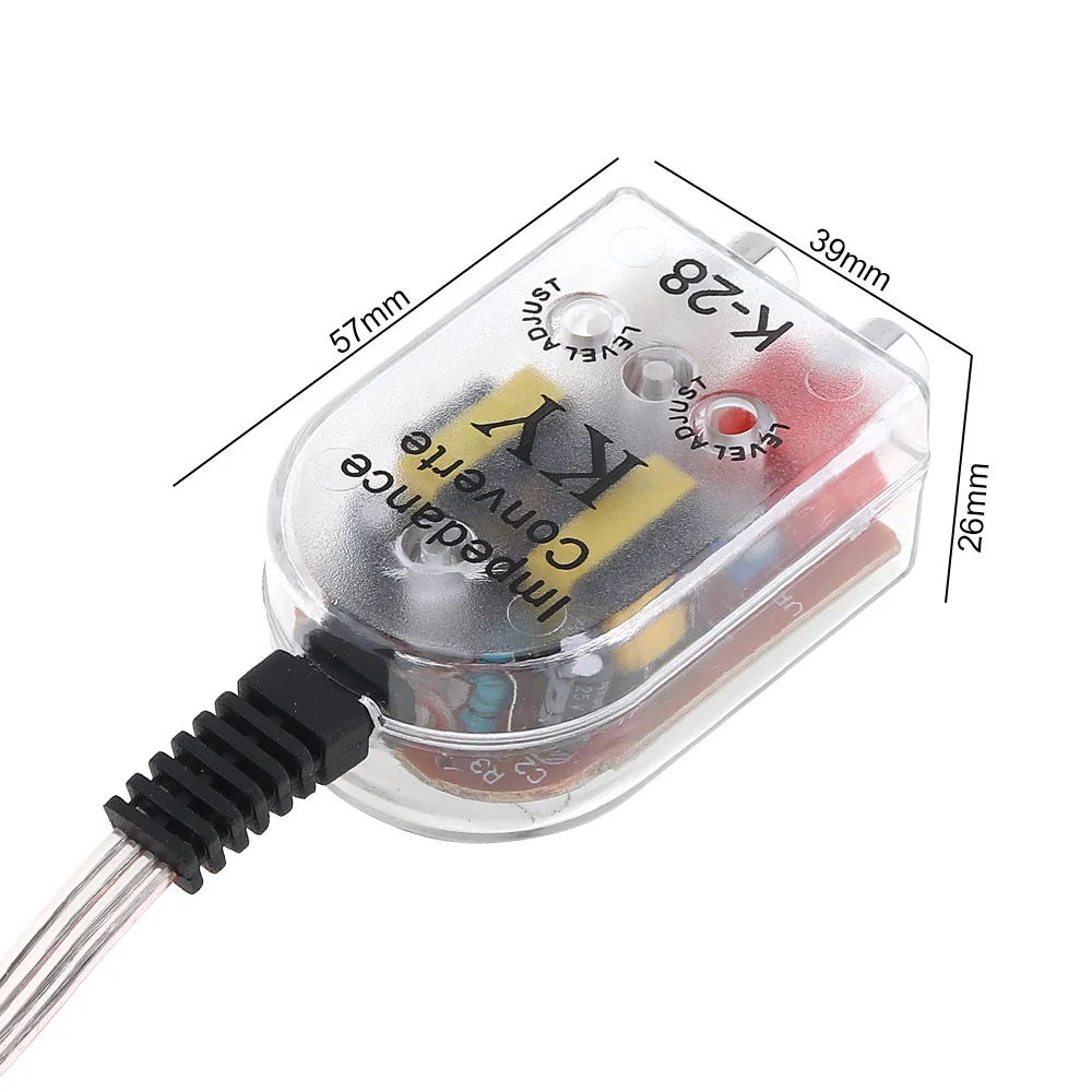 Desain cangkang transparan transformator koil ganda RCA mobil Subwoofer frekuensi tinggi ke konverter frekuensi rendah dengan tali