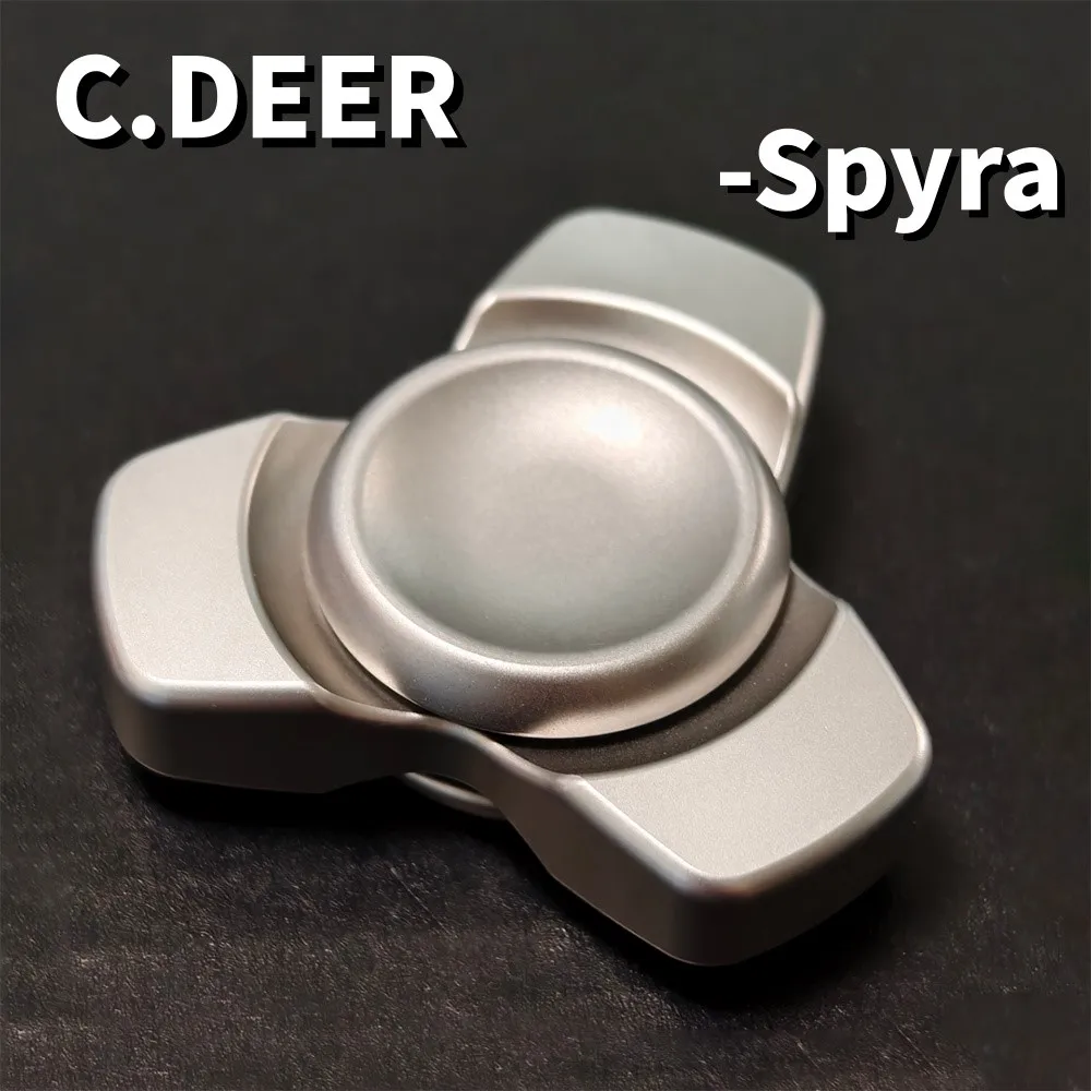 C.DEER Spyra Three-Bladed Fidget Spinner Original Designs Metal Fidget Toys For Adults Anxiety Relief Gadgets Portable Office