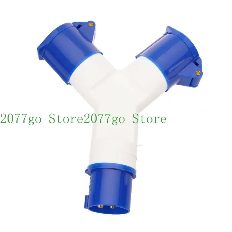 Y1UD 3 Pin Industrial Plug Wall Socket Waterproof Wall Socket 2 Way Splitters