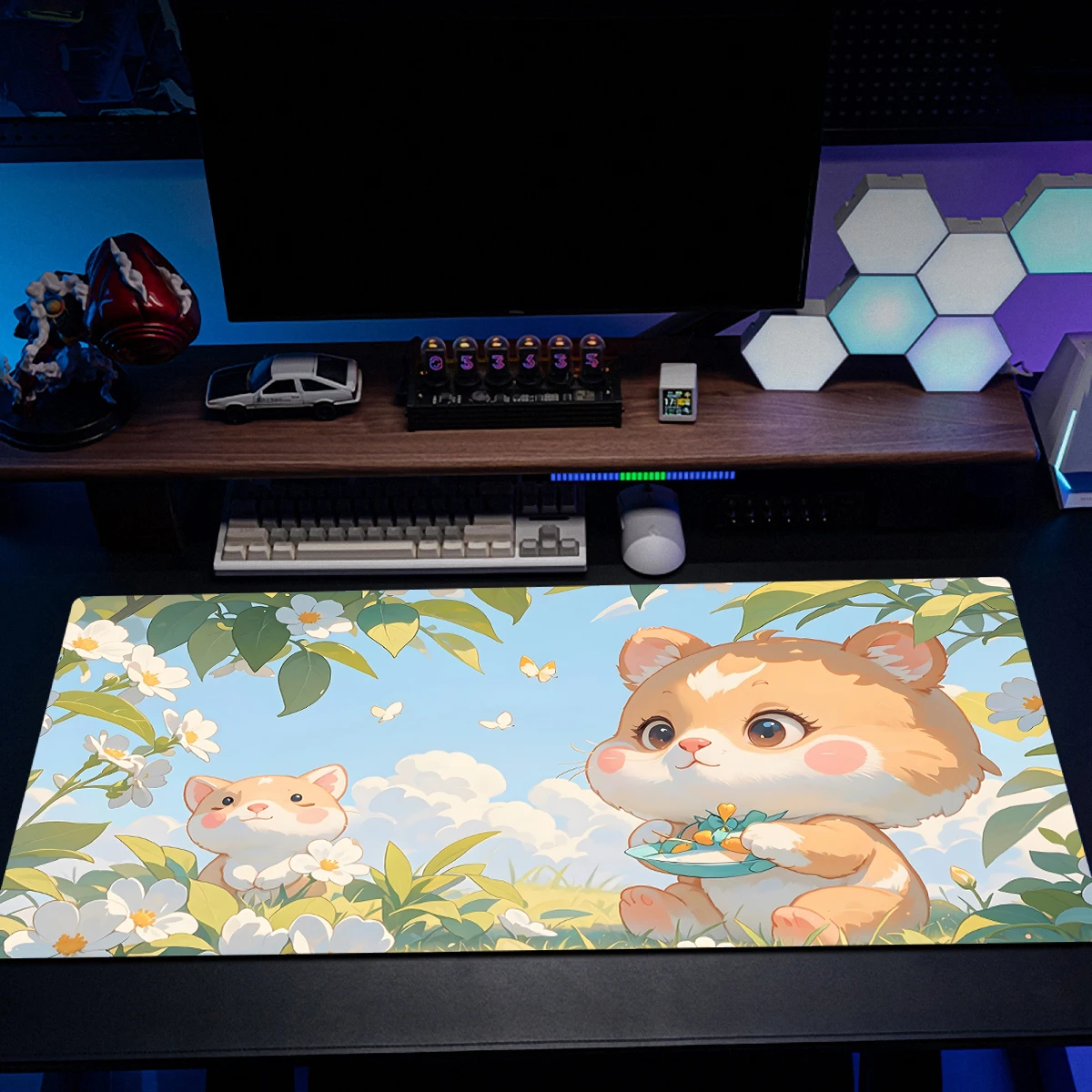 90x40cm large locking gaming mouse pad natural rubber base anti-dirt surface tracking accuracy increased by 30% PC accessories