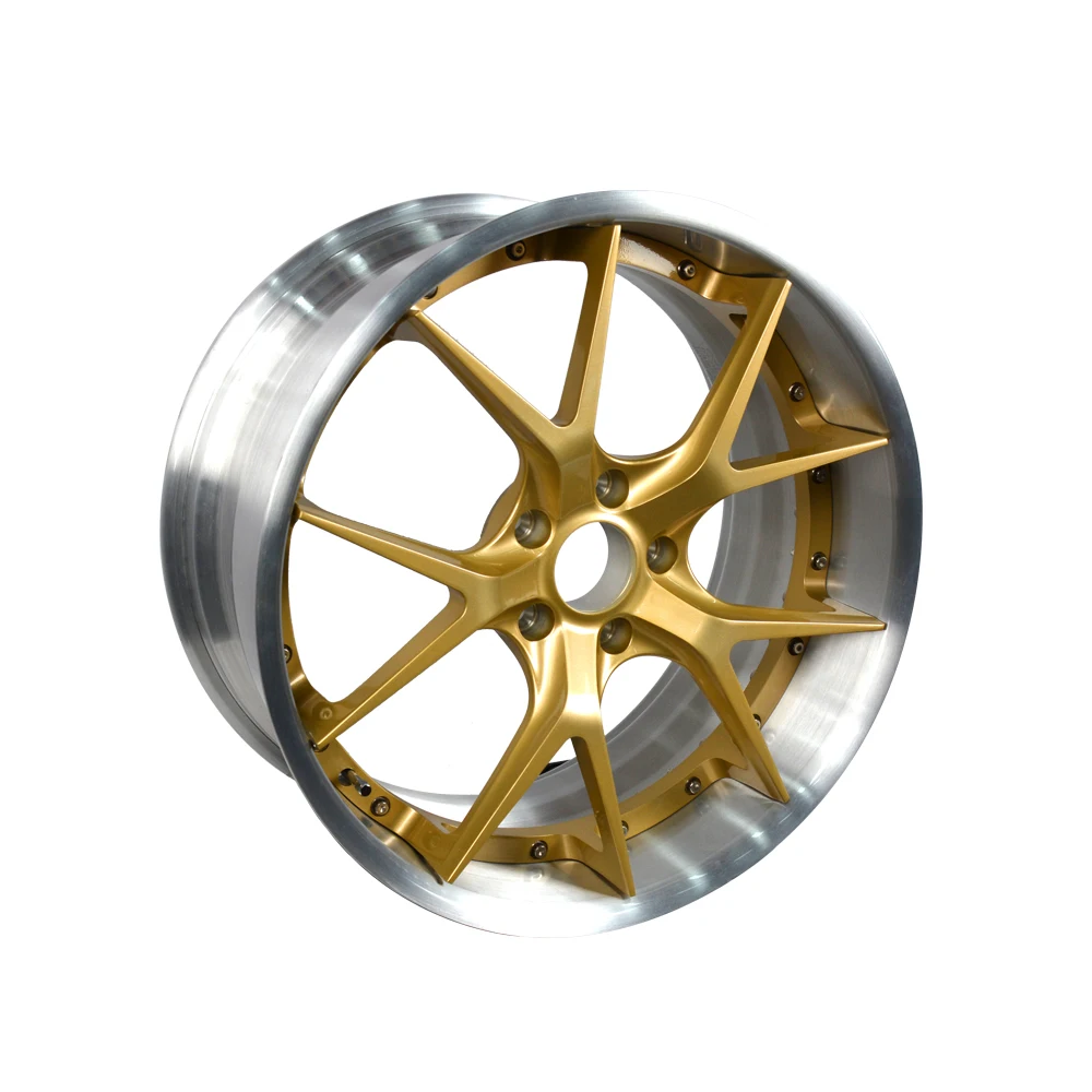 GVICHN JDM Style Forged Aluminum Alloy Wheel Rim 17-26 Inch Gold 5x112 5x114.3 5x120 Hub 40mm 35mm 4x4 Cars New Condition 25mm