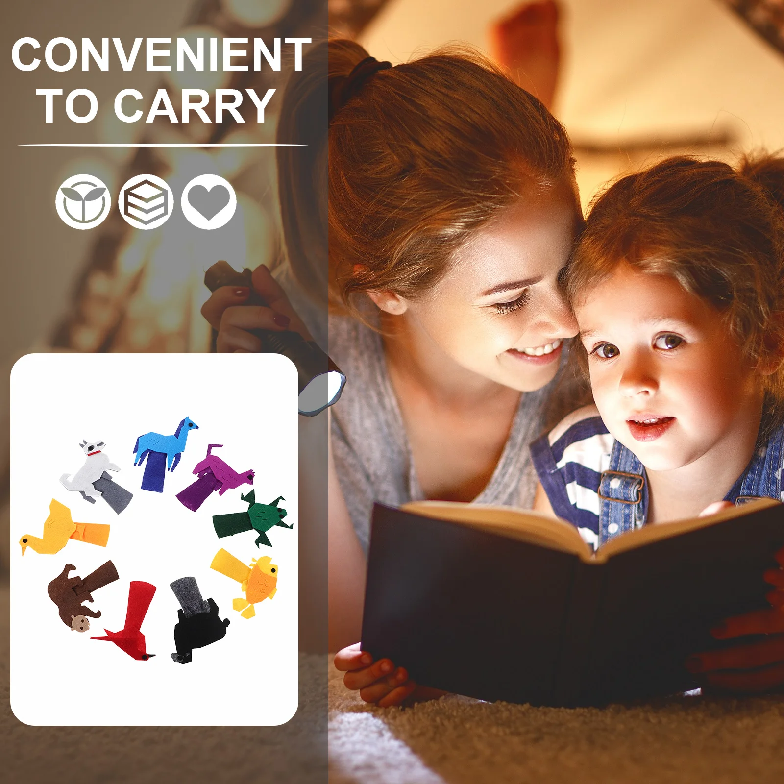 9 stks Cartoon Dier Vingerpoppetjes Set Zacht Vilt Handpoppen Voor Peuters Kinderen Storytelling Rollenspel Educatief Interactief