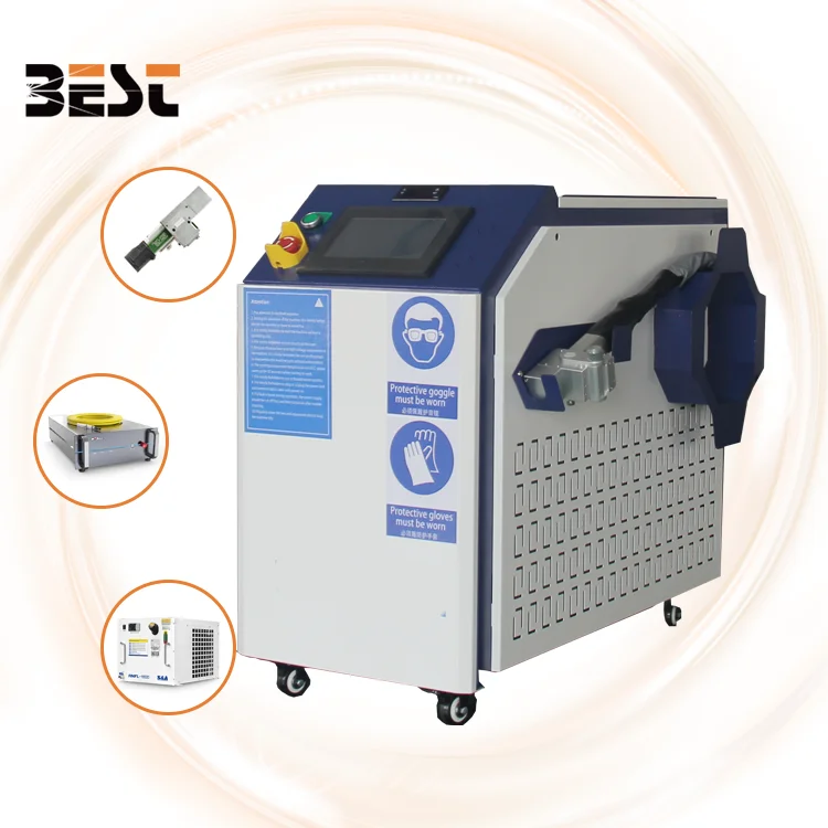 

Portable 1500W/2000W Laser Cleaning Machine for Metal Rust Removal for Stainless Steel Stone Used Raycus Max Laser Source