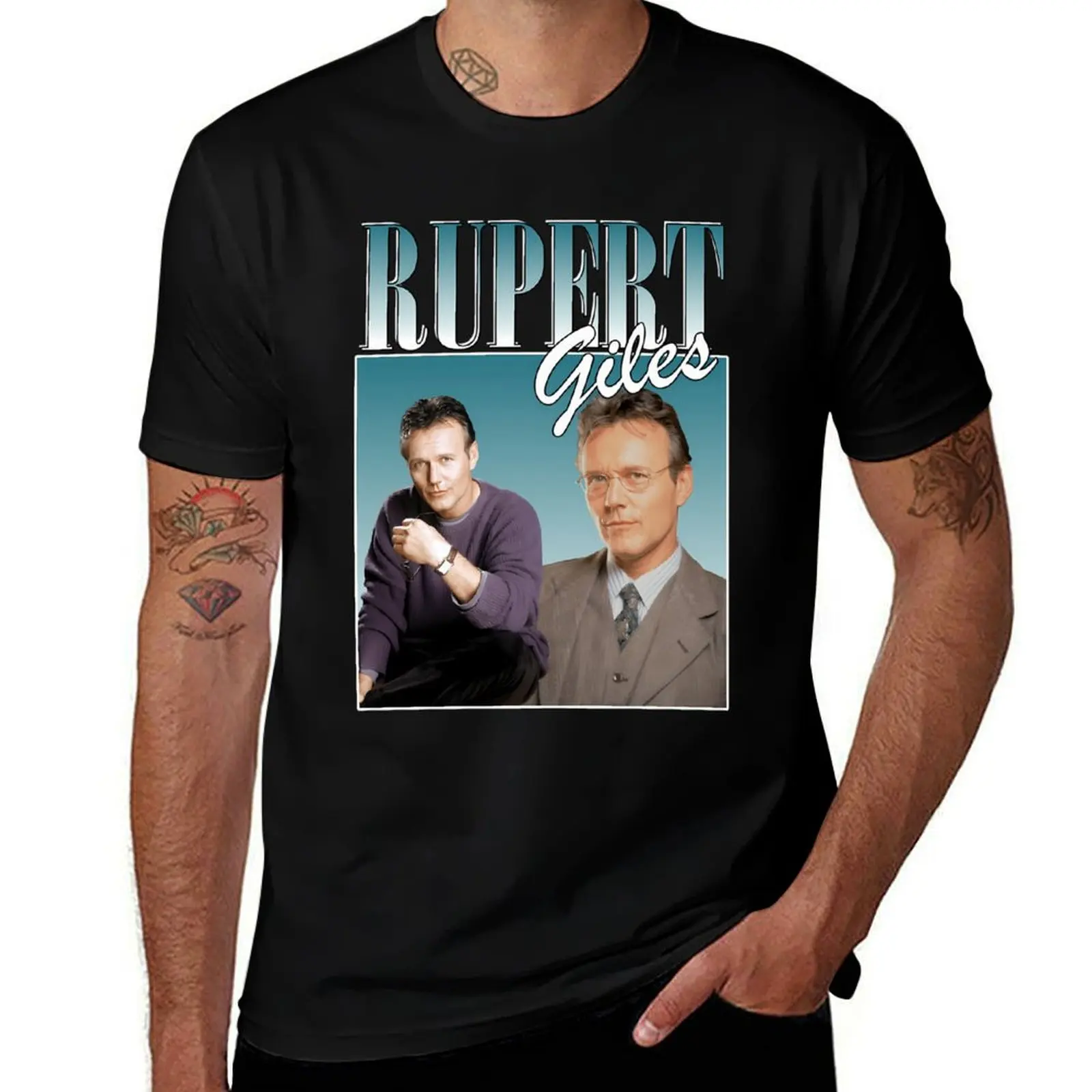 

Rupert Giles Conception Classique Buffy T-Shirt vintage anime shirt oversized graphic tee boys animal print mens clothing