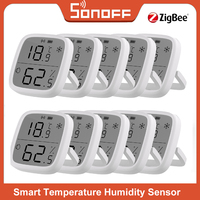 SONOFF SNZB-02D Zigbee Smart Temperature Humidity Sensor Large LCD Remote Real-time Monitoring Ewelink APP Via Alexa Google Home